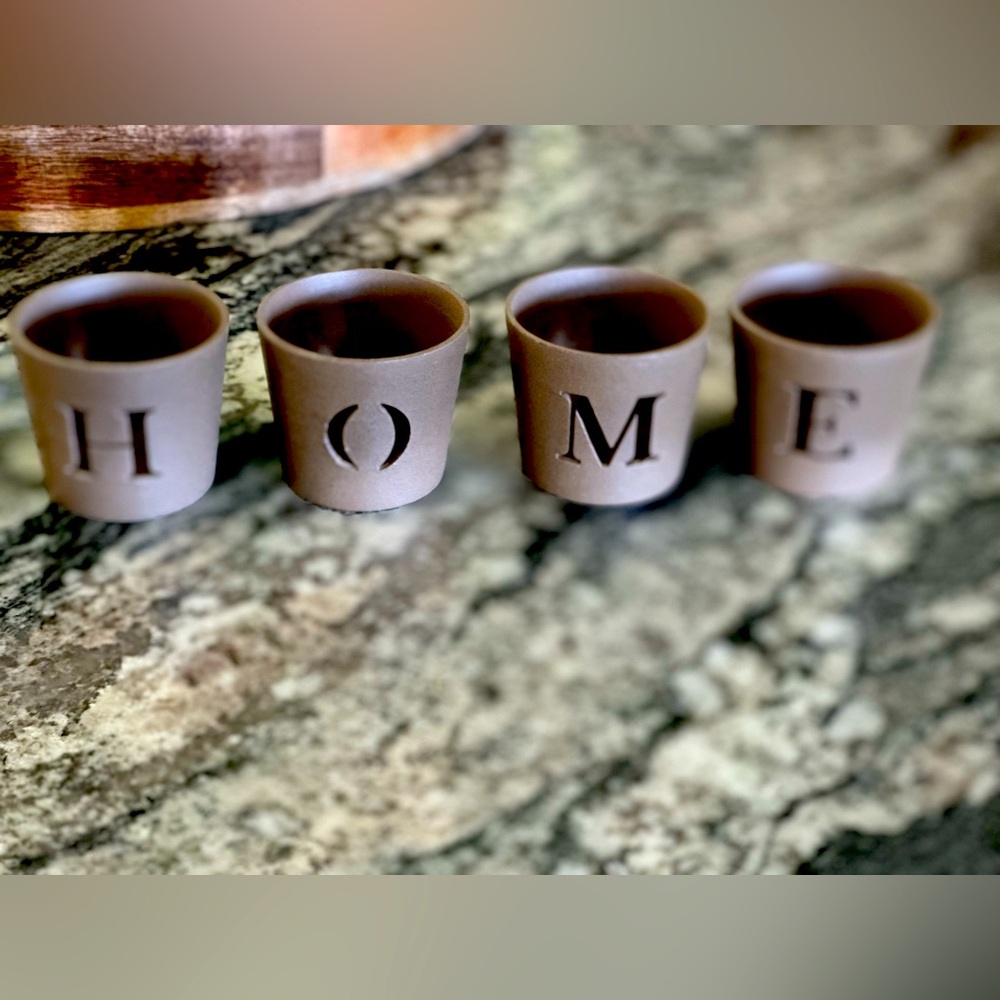 HOME Letter Candle Holders